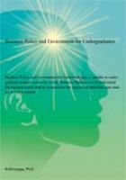Cover for 'Business Policy and Environment for Undergraduates'