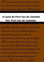 Cover for 'A Carta de Pero Vaz de Caminha'