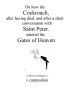 On how the Cockroach, after having died, and after a short conversation with Saint Peter, entered the Gates of Heaven by v. campudoni