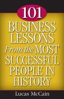 Cover for '101 Business Lessons From the Most Successful People in History'