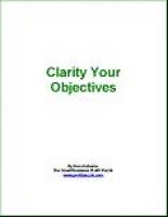 Cover for 'Clarify Your Small Business Objectives'