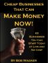 Cheap Businesses That Can Make Money Now! by Bob Wagner