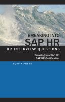 Cover for 'Breaking In to SAP HR: Interview Questions, Answers and Explanations'