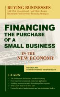 Cover for 'Financing the Purchase of a Small Business in the New Economy'
