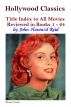 Hollywood Classics Title Index to All Movies Reviewed in Books 1 - 24 by John Howard Reid