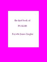 Cover for 'The First Book of Psalms'