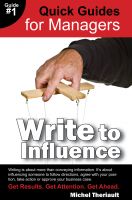 Cover for 'Write to Influence'