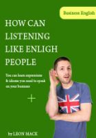 Cover for 'How can listening like english people'