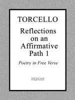 Cover for 'TORCELLO: Reflections on an Affirmative Path 1'