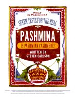 Cover for 'What is Pashmina? Seven Tests for the Real Pashmina'