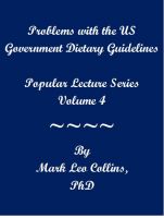 Cover for 'Problems with the US Government Dietary Guidelines'