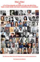 Cover for 'Who's Who &mdash; The A to Z Encyclopedia on People of Color who did it first'