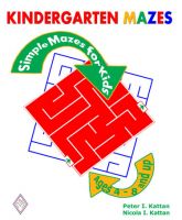 Cover for 'Kindergarten Mazes: Simple Mazes for Kids'