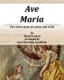 Ave Maria Pure sheet music for piano and violin by Bach/Gounod arranged by Lars Christian Lundholm by Pure Sheet music