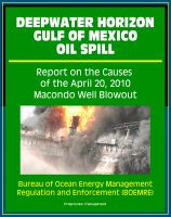 Cover for 'Deepwater Horizon Gulf of Mexico Oil Spill: Report on the Causes of the April 20, 2010 Macondo Well Blowout'