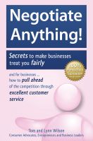 Cover for 'Negotiate Anything!  Secrets to Make Companies Treat You Fairly'