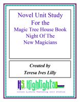 Cover for 'Novel Unit Study for the Magic Tree House Book Night of the New Magicians'