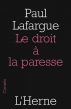 Le droit Ã  la paresse by Paul Lafargue