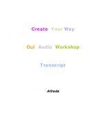 Cover for 'Create Your Way Out Audio Workshop Transcript'