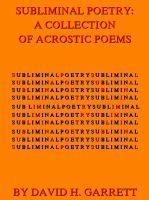 Cover for 'Subliminal Poetry: A Collection of Acrostic Poems'