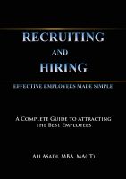 Cover for 'Recruiting and Hiring Effective Employees Made Simple'