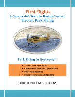 Cover for 'First Flights: A Successful Start to Radio Control Electric Park Flying'
