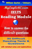 Cover for 'IELTS Reading Module: How to Answer the Difficult Questions'