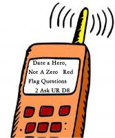 Cover for 'Date a Hero, Not A Zero Red Flag Questions 2 Ask UR D8'