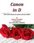 Canon in D Pure sheet music for piano and accordion by Johann Pachelbel arranged by Lars Christian Lundholm by Pure Sheet music