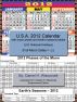 2012 U.S.A. Calendar With Moon Phase Table by Daniel H. Wieczorek