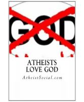 Cover for 'Atheists love God'