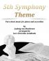 5th Symphony Theme Pure sheet music for piano and accordion by Ludwig van Beethoven arranged by Lars Christian Lundholm by Pure Sheet music