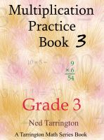 Cover for 'Multiplication Practice Book 3, Grade 3'