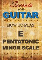Cover for 'How to play the E pentatonic minor scale  - Secrets of the Guitar'