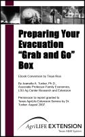 Cover for 'Preparing Your Evacuation "Grab and Go" Box'