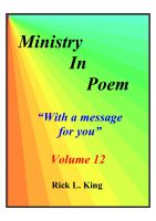 Cover for 'Ministry in Poem Vol 12'