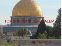 Cover for 'Tomorrow in Jerusalem'