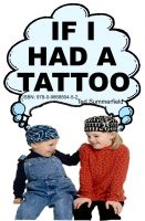 Cover for 'If I Had A Tattoo'