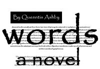 Cover for 'Words: A Novel'