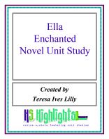 Cover for 'Ella Enchanted Novel Unit Study'