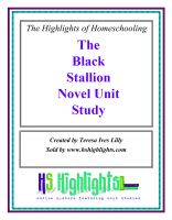 Cover for 'The Black Stallion Novel Unit Study'